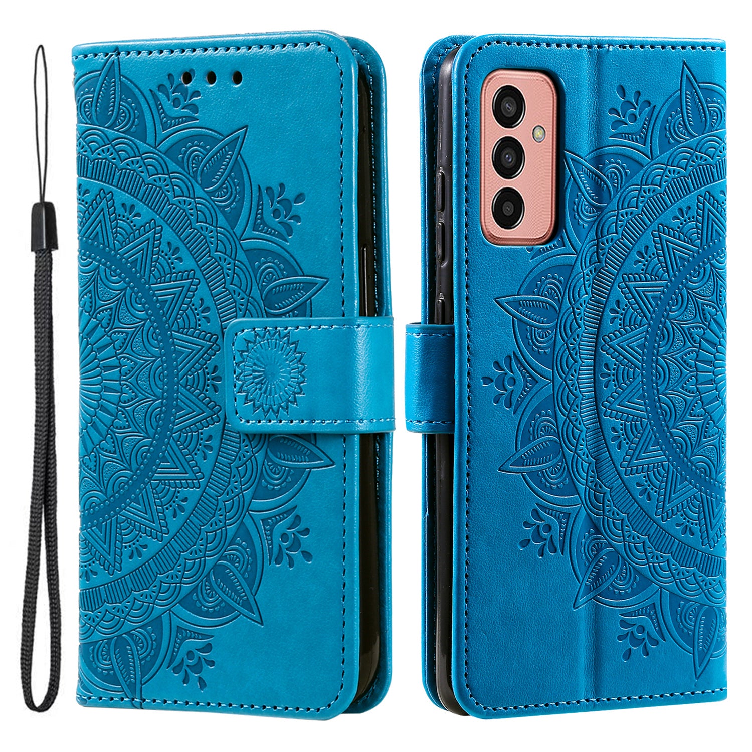 For Samsung Galaxy M14 5G Wallet Stand Flip Cover Mandala Flower Pattern Leather Phone Case For Samsung Galaxy M14 5G Wallet Stand Flip Cover Mandala Flower Pattern Leather Phone Case